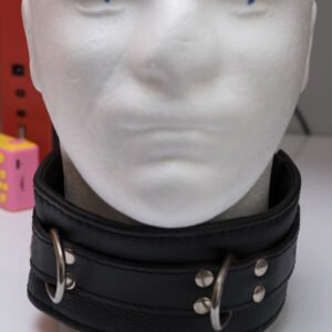 Locking Leather Bondage Collar