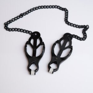 Japanese Clover Nipple Clamps on Chain