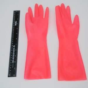Latex Wrist Gloves - Pink
